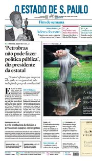 Capa do Jornal O Estado de S. Paulo Edição 2022-01-08