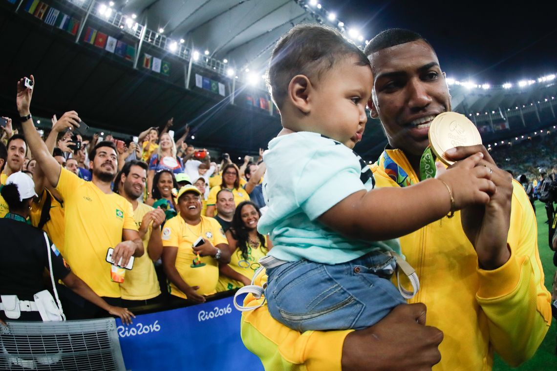 Fernando Frazão/Agência Brasil Rio de Janeiro - Brasil vence Alemanha e conquista primeiro ouro olímpico do futebol (Fernando Frazão/Agência Brasil)