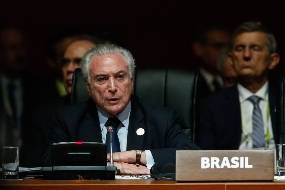 Alan Santos/PR Lima - Presidente Michel Temer discursa durante sessão plenária da 8ª Cúpula das Américas, no Peru (Alan Santos/PR)