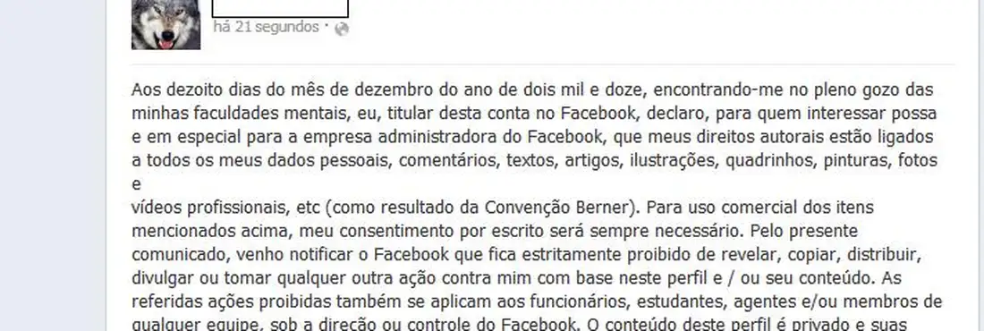 Hoax cita "Convenção Berner e Estatuto de Roma" Hoax cita "Convenção Berner e Estatuto de Roma"