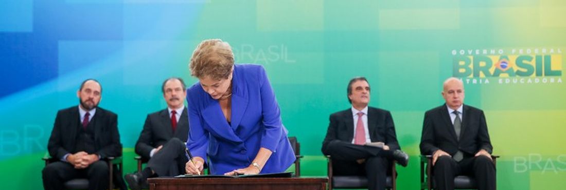 Presidenta Dilma Rousseff durante cerimônia de lançamento do Pacote Anticorrupção