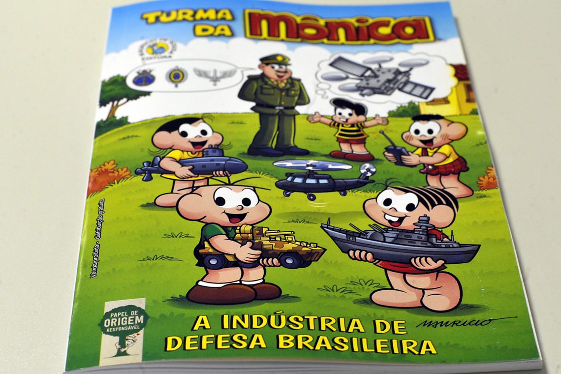 Marcello Casal jr/Agência Brasil O Ministério da Defesa e a Agência Brasileira de Desenvolvimento Industrial, lançam o almanaque A Turma da Mônica e a Indústria de Defesa.