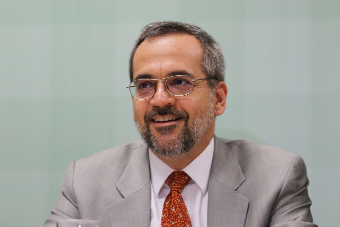Fabio Rodrigues Pozzebom/Agência Brasil O ministro da educação Abraham Weintraub lança programa Conta pra Mim