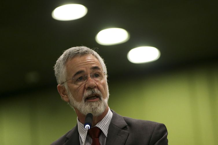 O embaixador José Antônio Marcondes, durante lançamento da edição 2018 do Relatório sobre o Mercado de Energias Renováveis, no Palácio do Itamaraty.