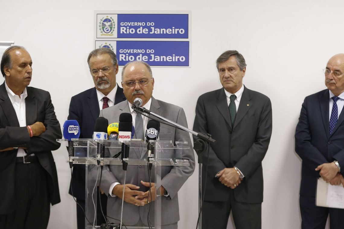 Tomaz Silva/Agência Brasil Rio de Janeiro - O ministro do Gabinete de Segurança Institucional da Presidência da República, general Sergio Etchegoyen, fala após reunião no Palácio Guanabara para discutir segurança pública no Rio de Janeiro. (Tomaz Silva/Agência Brasil