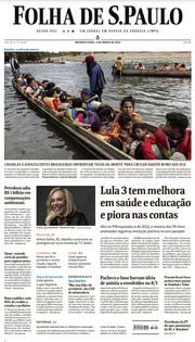 Capa do Jornal Folha de S. Paulo Edição 2024-03-04