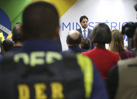 O ministro das Cidades, Alexandre Baldy apresenta o Plano Nacional de Reducao de Mortes e Lesoes no Transito, Pnatrans.