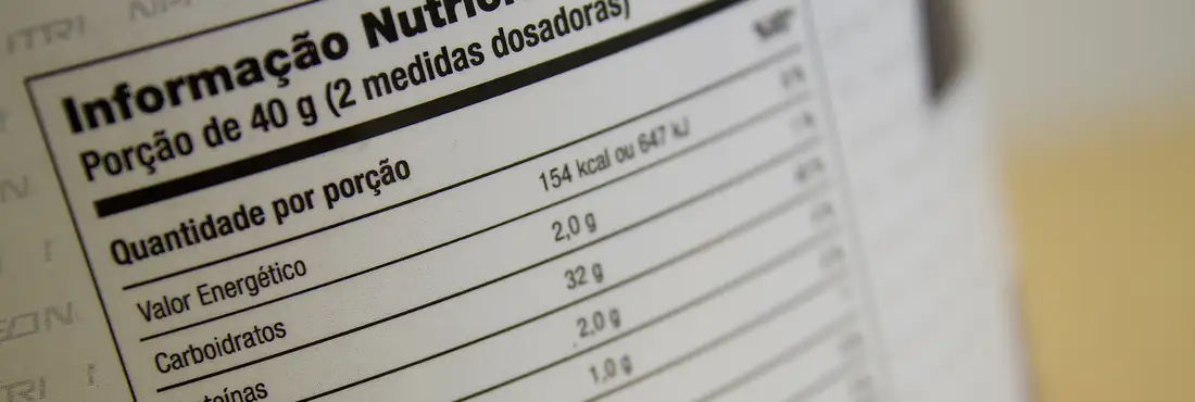Tabela nutricional Tabela nutricional