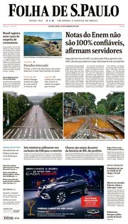 Capa do Jornal Folha de S. Paulo Edição 2020-01-30