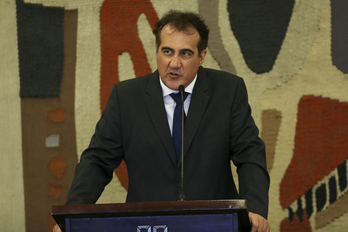 Marcelo Camargo/Agência Brasil O presidente da Associação Brasileira da Indústria de Café (Abic), Ricardo Silveira, durante a entrega do prêmio