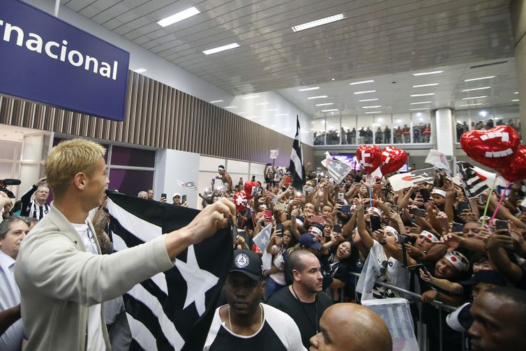 Vítor Silva/Botafogo/Direitos reservados AeroHonda, chegada de Honda ao Rio de Janeiro no Aeroporto Galeão. 07 de Fevereiro de 2020, Rio de Janeiro, RJ, Brasil. Foto: Vitor Silva/Botafogo. Imagem protegida pela Lei do Direito Autoral Nº 9.610, DE 19 DE FEVEREIRO DE 1998.