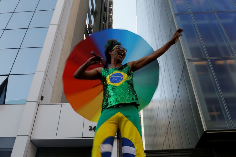 Nacho Doce/Reuters /Direitos Reservados Parada Gay, São Paulo, 2019. REUTERS/Nacho Doce