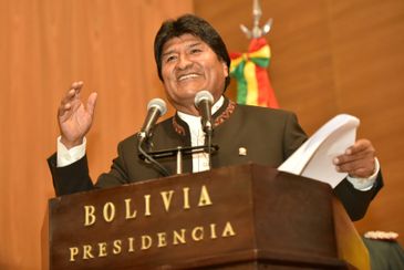 Enzo De Luca/Presidência boliviana/via Reuters/Direitos reservados O presidente da Bolívia, Evo Morales