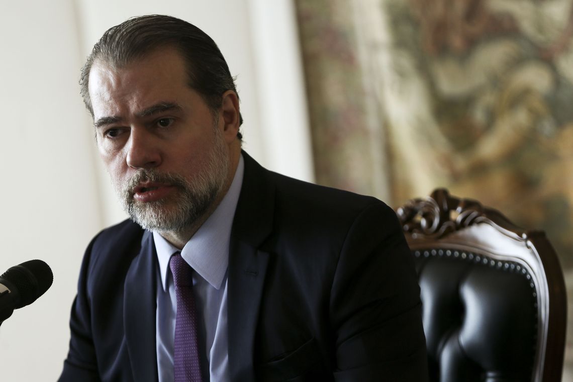 Marcelo Camargo/Agência Brasil O presidente do Supremo Tribunal Federal (STF), Dias Toffoli, se reúne com os presidentes dos Tribunais de Justiça de todo o país.