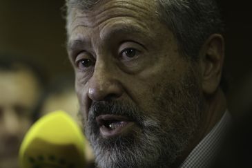 O ministro da Justiça, Torquato Jardim, abre a cerimônia do evento anual dedicado ao enfrentamento ao uso e consumo de drogas instituída pela Semana Nacional de Políticas sobre Drogas. Nas fotos, o ministro fala com a imprensa  (Fabio Rodrigues