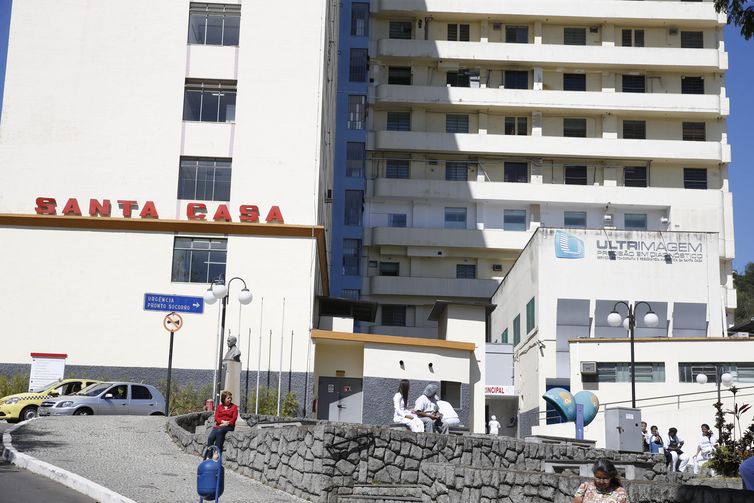 Fuiz de Fora - Santa Casa de MisericÃ³rdia, hospital onde o deputado Jair Bolsonaro foi atendido apÃ³s ser esfaqueado Foto: Tomaz Silva/AgÃªncia Brasil