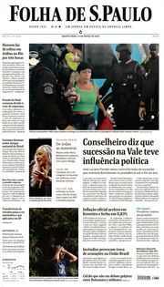 Capa do Jornal Folha de S. Paulo Edição 2024-03-13