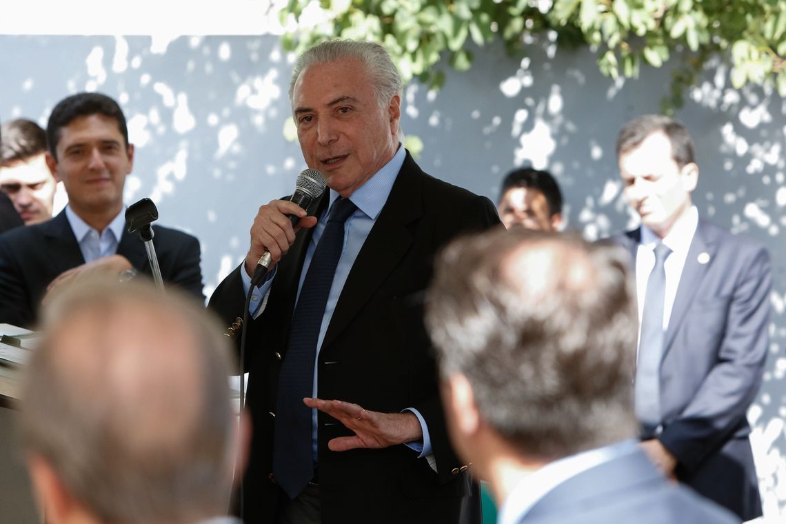 Alan Santos/PR Presidente Michel Temer discursa na inauguração do Hospital Notre Dame, em Barretos (SP).