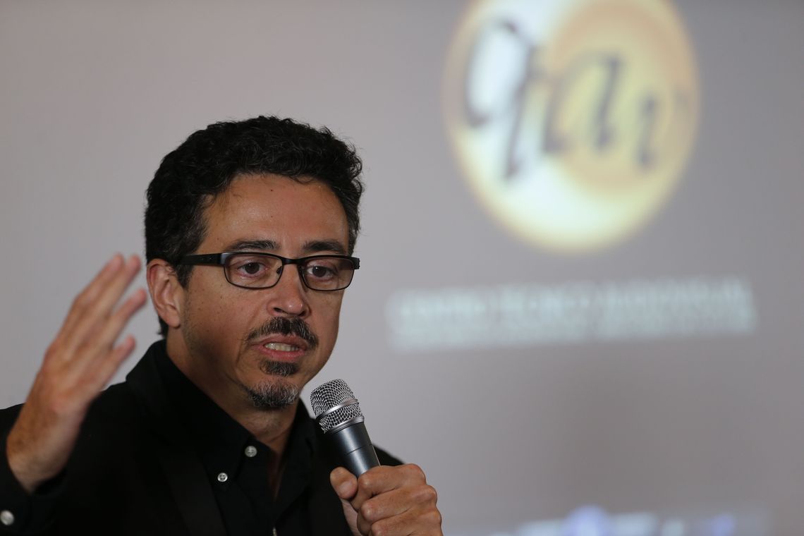 Fernando Frazão/Agência Brasil Rio de Janeiro - O ministro da Cultura, Sérgio Sá Leitão, fala na cerimônia de posse da nova diretora do Centro Técnico Audiovisual, Daniela Pfeiffer (Fernando Frazão/Agência Brasil)