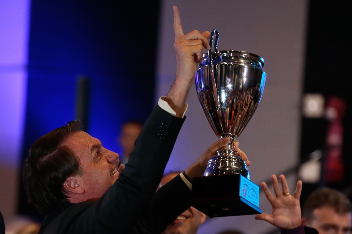 Antonio Cruz/Agência Brasil O presidente da republica, Jair Bolsonaro, participa do evento Nação CAIXA – Banco da Inclusão,evento sobre inclusão social de pessoas com deficiência
