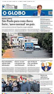 Capa do Jornal O Globo Edição 2020-02-11