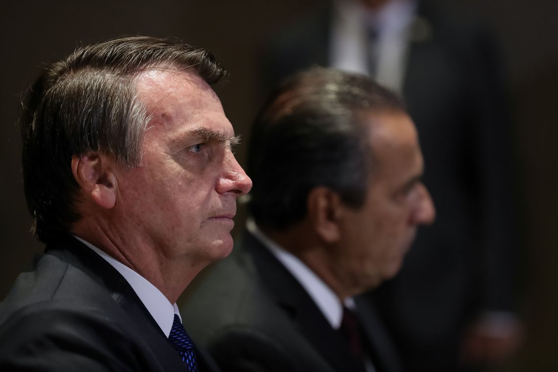 Marcos Corrêa/PR O presidente Jair Bolsonaro durante almoço de Encontro do Conselho Interdenominacional de Ministros Evangélicos do Brasil.