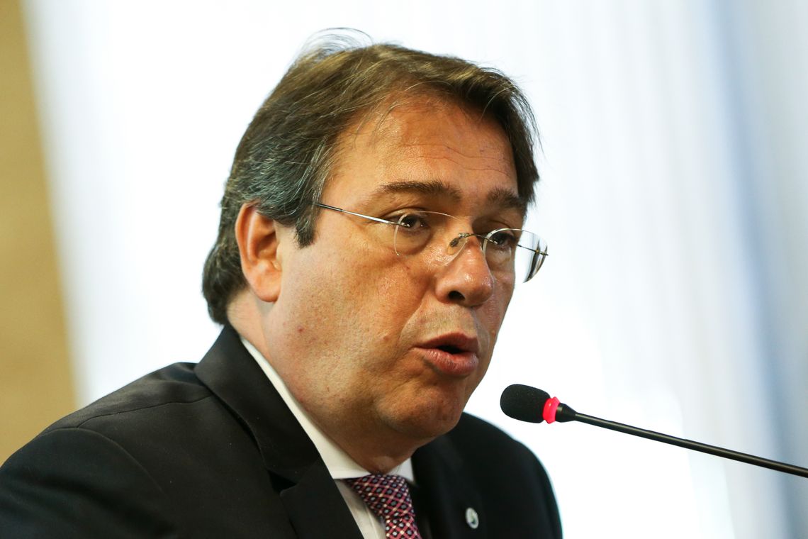 BrasÃ­lia - O novo presidente da Eletrobras, Wilson Ferreira JÃºnior, durante a cerimÃ´nia de posse (Marcelo Camargo/AgÃªncia Brasil)