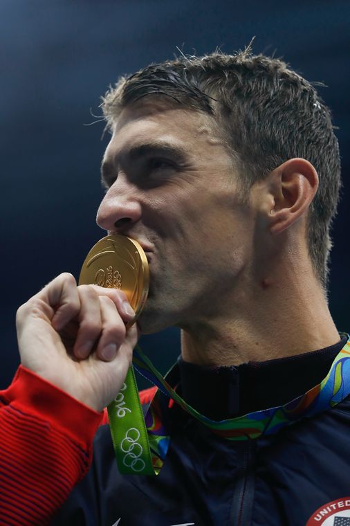 Fernando Frazão/Agência Brasil Rio de Janeiro - Michael Phelps, dos Estados Unidos, ganha sua 20ª medalha de ouro olímpica, nos 200m nado borboleta, nos Jogos Rio 2016. (Fernando Frazão/Agência Brasil)