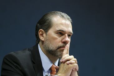 O presidente do CNJ e do Supremo Tribunal Federal (STF), Dias Toffoli, durante a abertura do 1º Seminário Sistema BacenJud 2.0: Desafios e Perspectivas. 