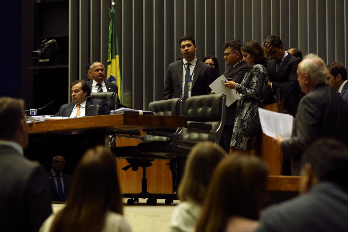 Valter Campanato/Agência Brasil Brasília - Presidente da Câmara dos Deputados, Rodrigo Maia, durante sessão plenária para discussão e votação de diversos projetos (Valter Campanato/Agência Brasil)