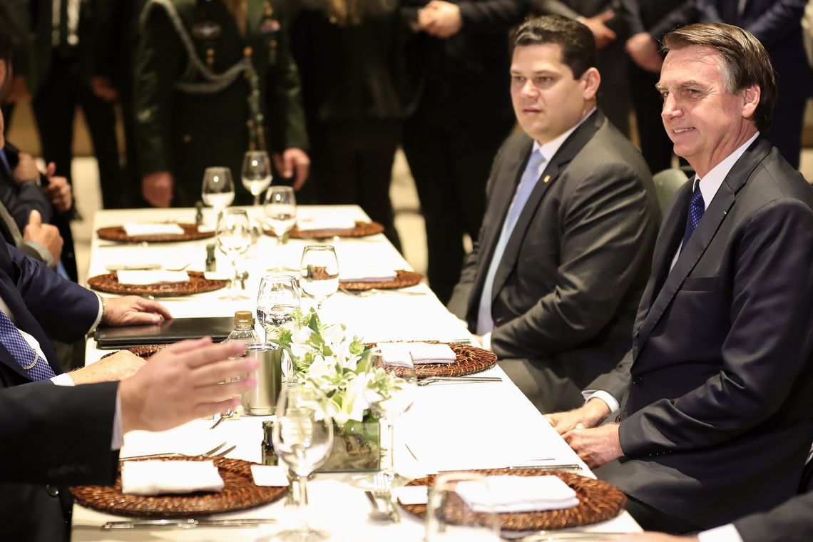 Marcos Corrêa/PR O presidente Jair Bolsonaro durante almoço de Encontro do Conselho Interdenominacional de Ministros Evangélicos do Brasil.