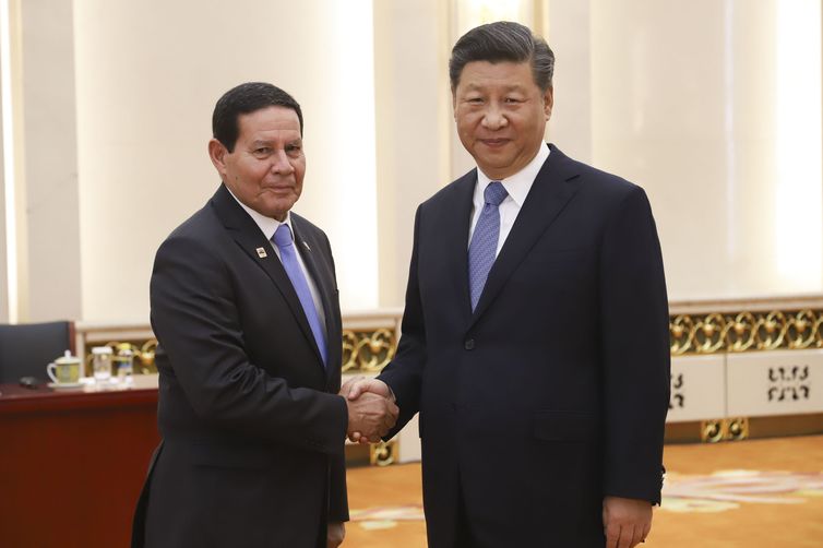 Vice-Presidente da República, Hamilton Mourão, durante Audiência com o Presidente da República popular da China, Senhor Xi Jinping.                                                        