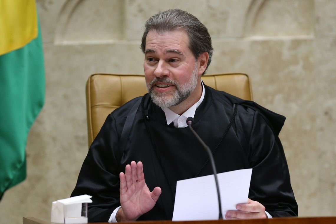 Fabio Rodrigues Pozzebom/Agência Brasil O ministro do Supremo Tribunal Federal (STF) Dias Toffoli toma posse no cargo de presidente da Corte.