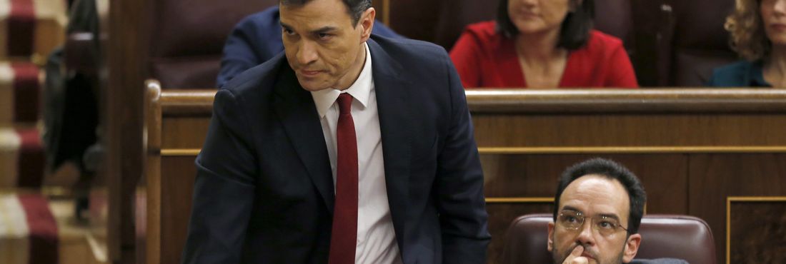 O líder do Partido Socialistas espanhol Pedro Sanchez O líder do Partido Socialistas espanhol Pedro Sanchez