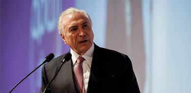 O presidente Michel Temer participa da cerimônia de abertura da Apas Show 2018, em São Paulo