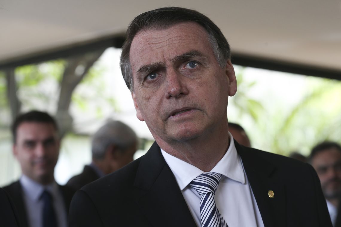 O presidente eleito Jair Bolsonaro durante visita ao Superior Tribunal de JustiÃƒÂ§a (STJ).