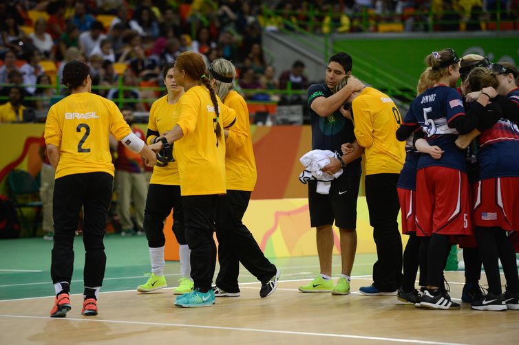 Rio de Janeiro - Brasil perde para os Estados Unidos no goalball feminino e termina em quarto lugar nos Jogos ParalÃ­mpicos Rio 2016 (Fernando FrazÃ£o/AgÃªncia Brasil)