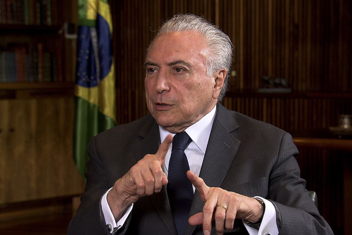 TV Brasil O presidente Michel Temer concede entrevista à jornalista Roseann Kennedy, da TV Brasil.