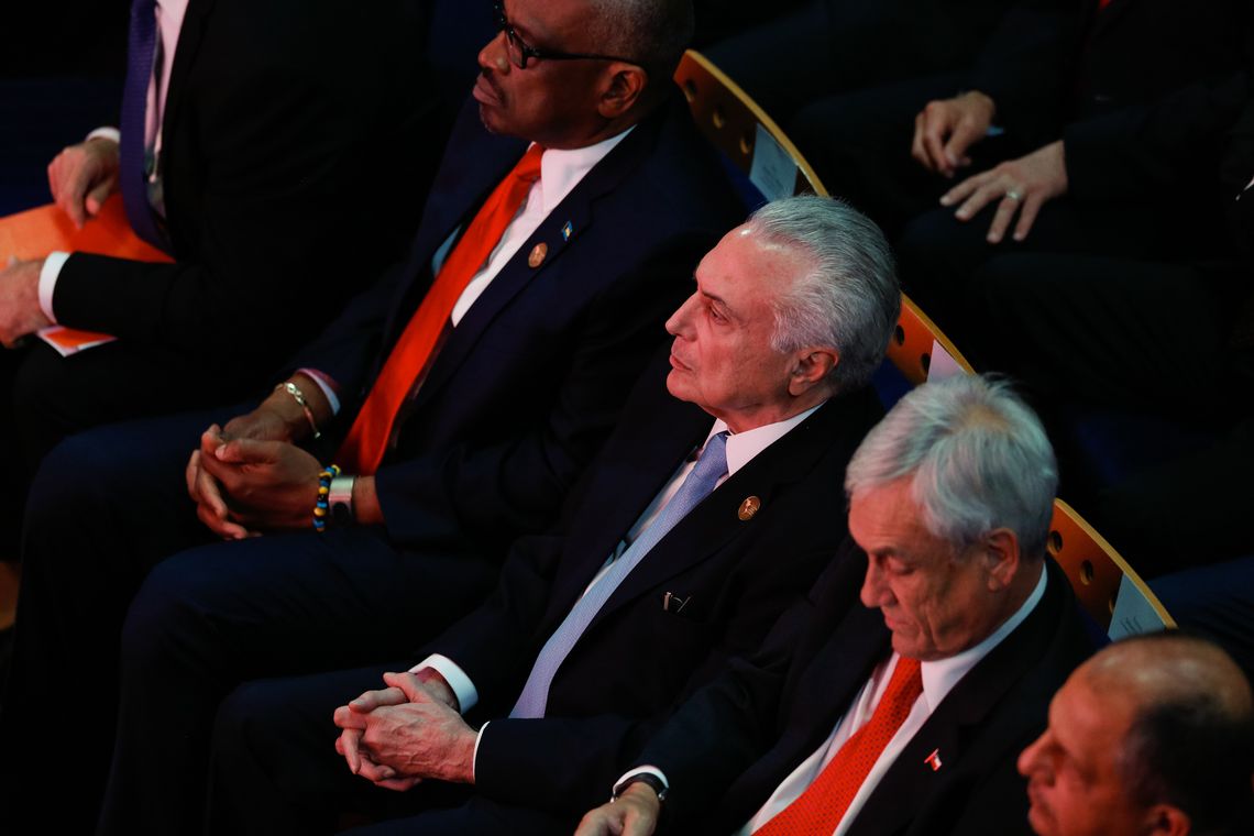 Alan Santos/PR Lima - Presidente da República, Michel Temer, durante Cerimônia de abertura da VIII Cúpula das Américas (Alan SantosPR)