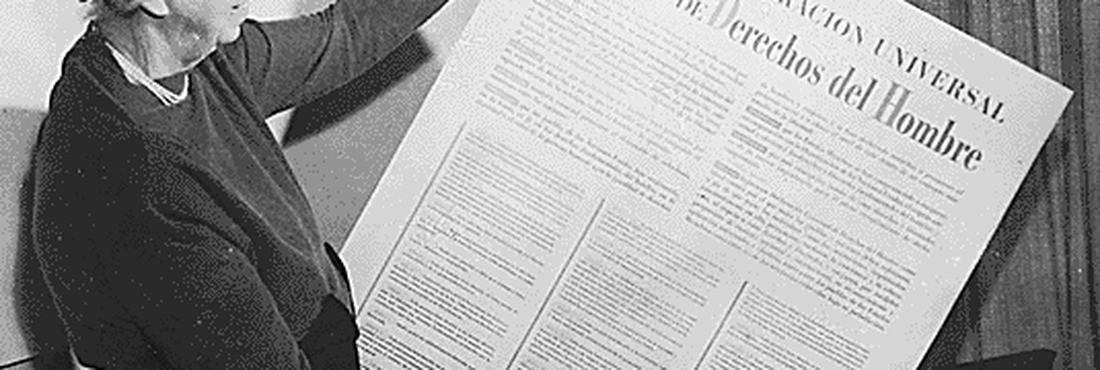 Declaracão Universal dos Direitos Humanos Eleanor Roosevelt e a Declaracão Universal dos Direitos Humanos (Direitos do Homem) em espanhol.