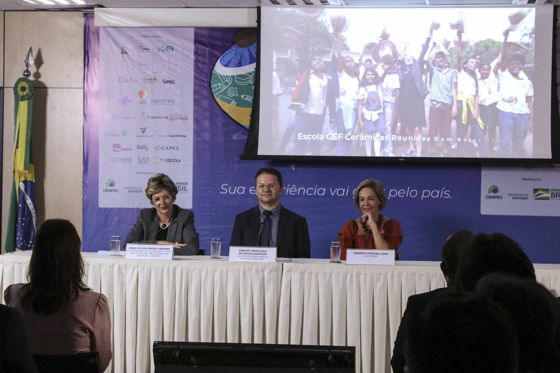 Valter Campanato/Agência Brasil O secretario de alfabetização do Ministério da Educação, Carlos Francisco de Paula Nadalim, lança a 12ª edição do Prêmio Professores do Brasil.
