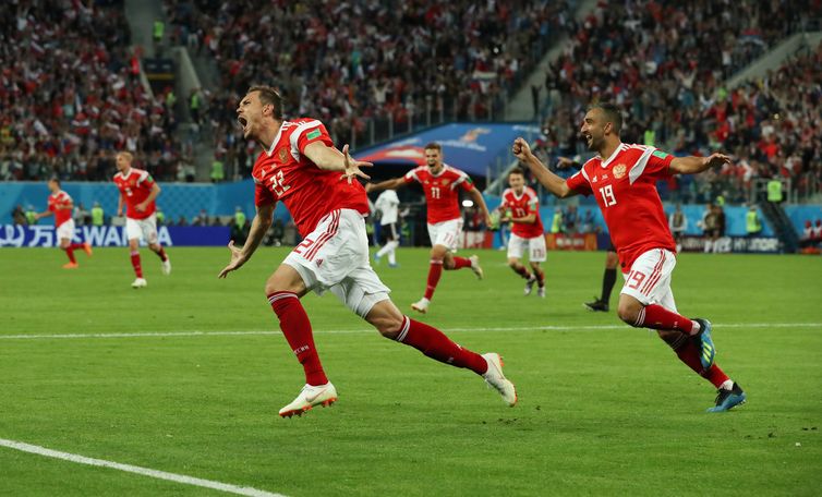 Resultado de imagem para Rússia vence o Egito e garante classificação para as oitavas de final