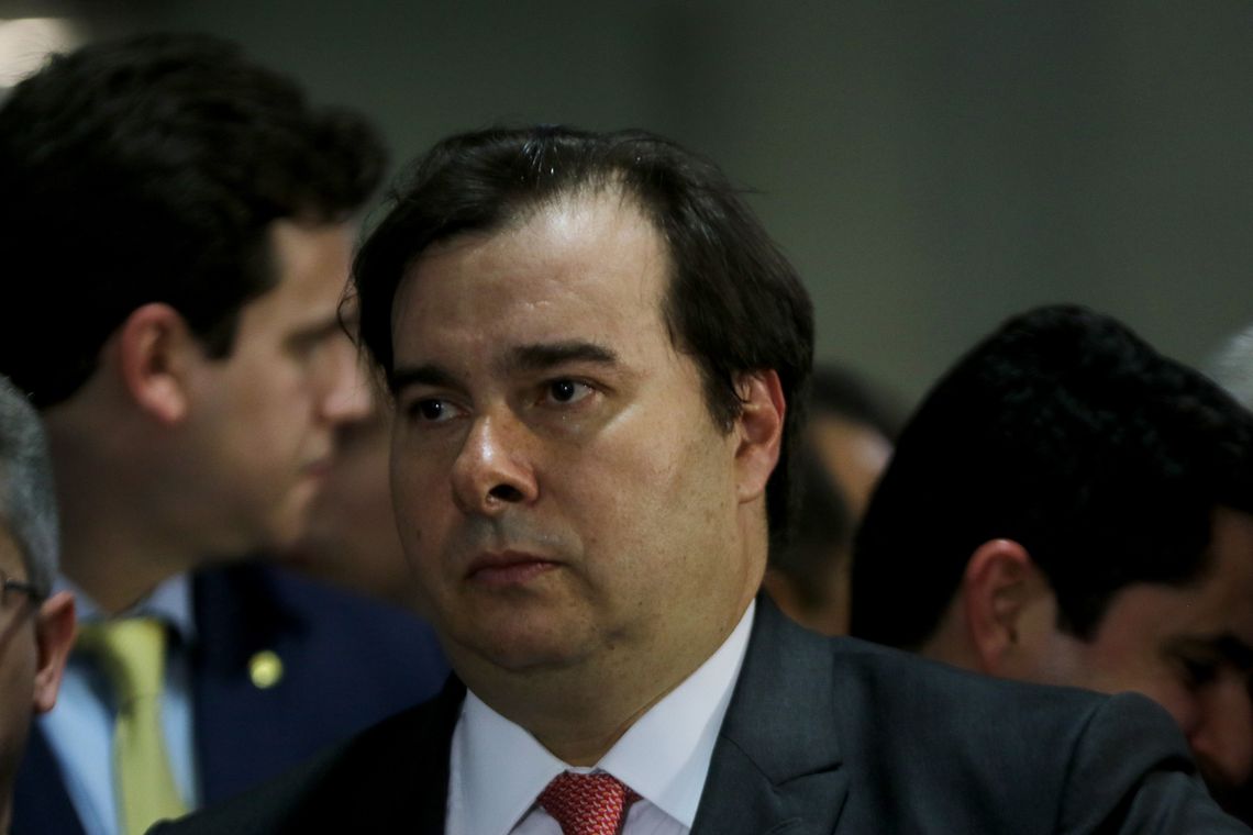 O presidente da Câmara dos Deputados, Rodrigo Maia, participa do Lançamento da Agenda para o Desenvolvimento Social