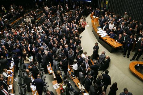 Brasília - O deputado Rodrigo Maia é reeleito para a presidência da Câmara dos Deputados (Fábio Rodrigues Pozzebom/Agência Brasil)