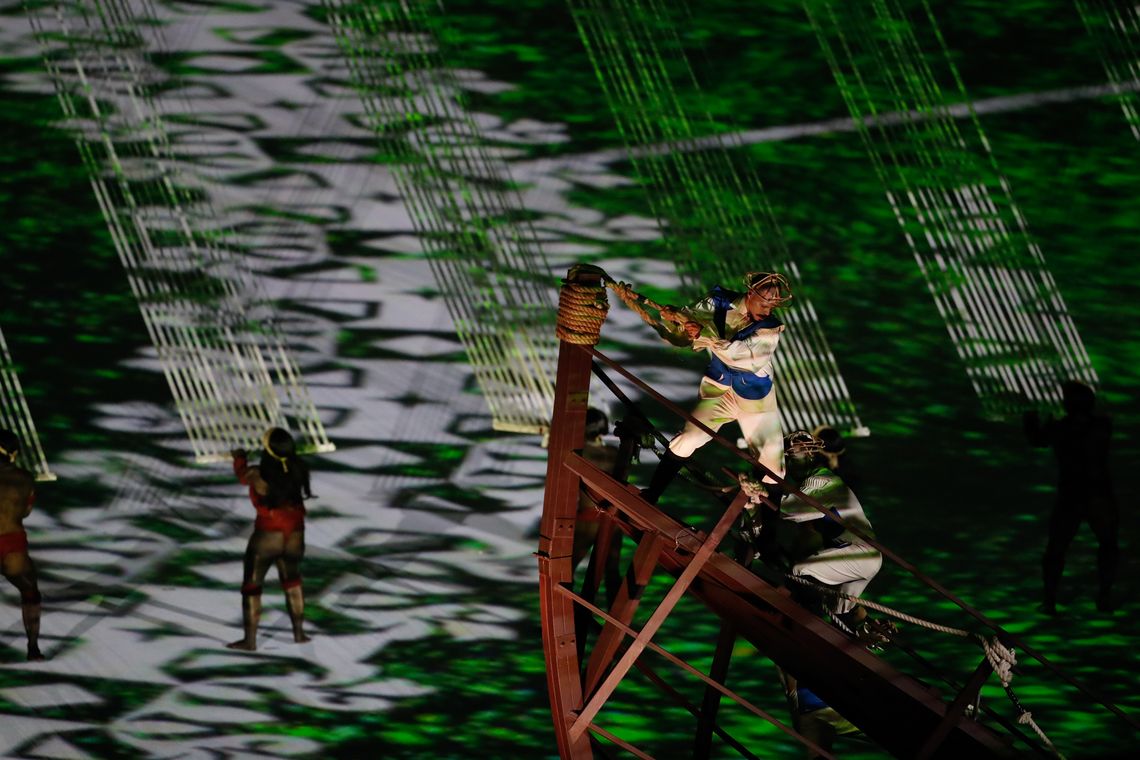 Fernando Frazão/Agência Brasil Rio de Janeiro - Cerimônia de abertura dos Jogos Olímpicos Rio 2016 no Estádio do Maracanã. (Fernando Frazão/Agência Brasil)