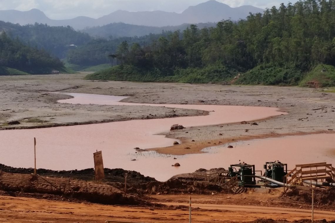 Léo Rodrigues/Agência Brasil Mariana/MG - Barragem de Santarém também foi atingida pela lama (Léo Rodrigues/Agência Brasil)
