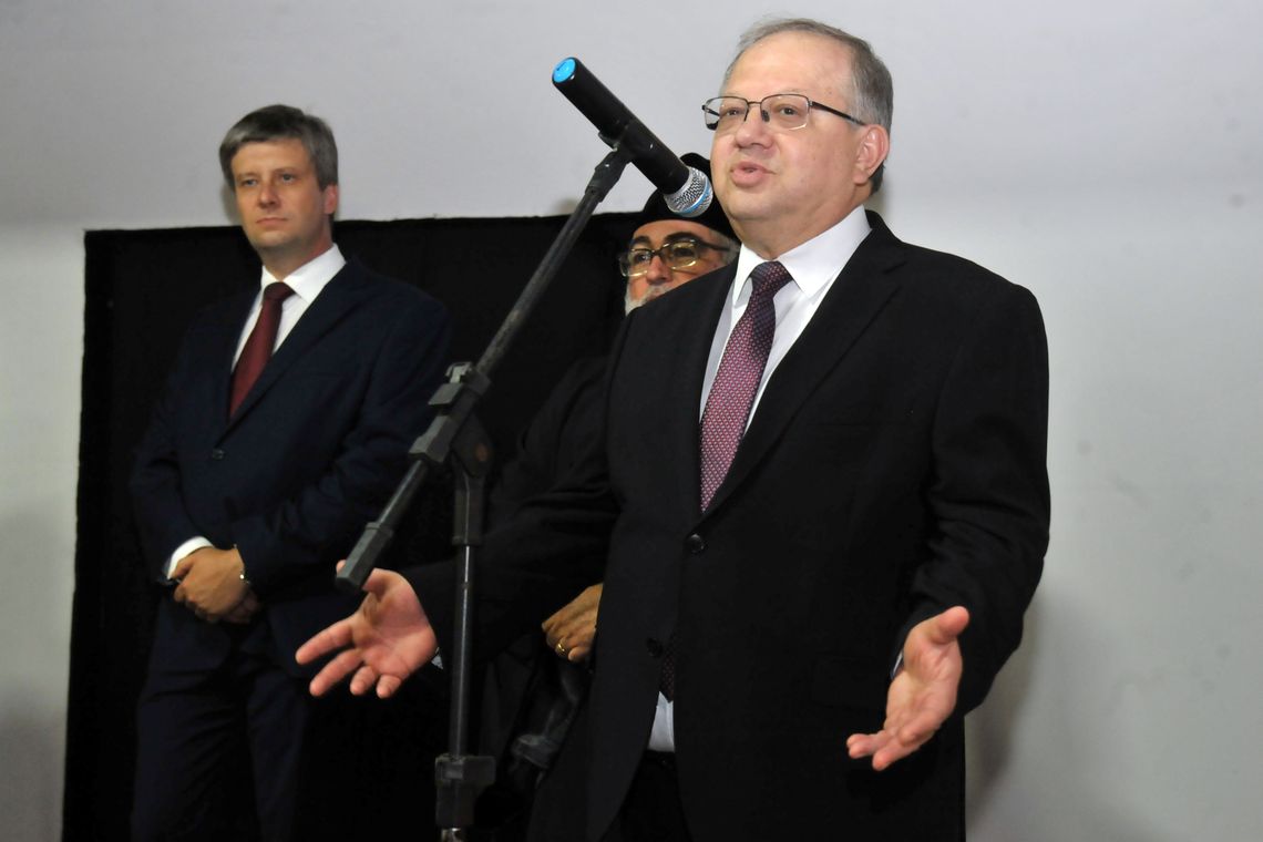 Marcello Casal jr/Agência Brasil O embaixador da Rússia no Brasil, Sergey Akopov, durante abertura de exposição sobre o país, mostrando um pouco da cultura russa para os brasileiros.