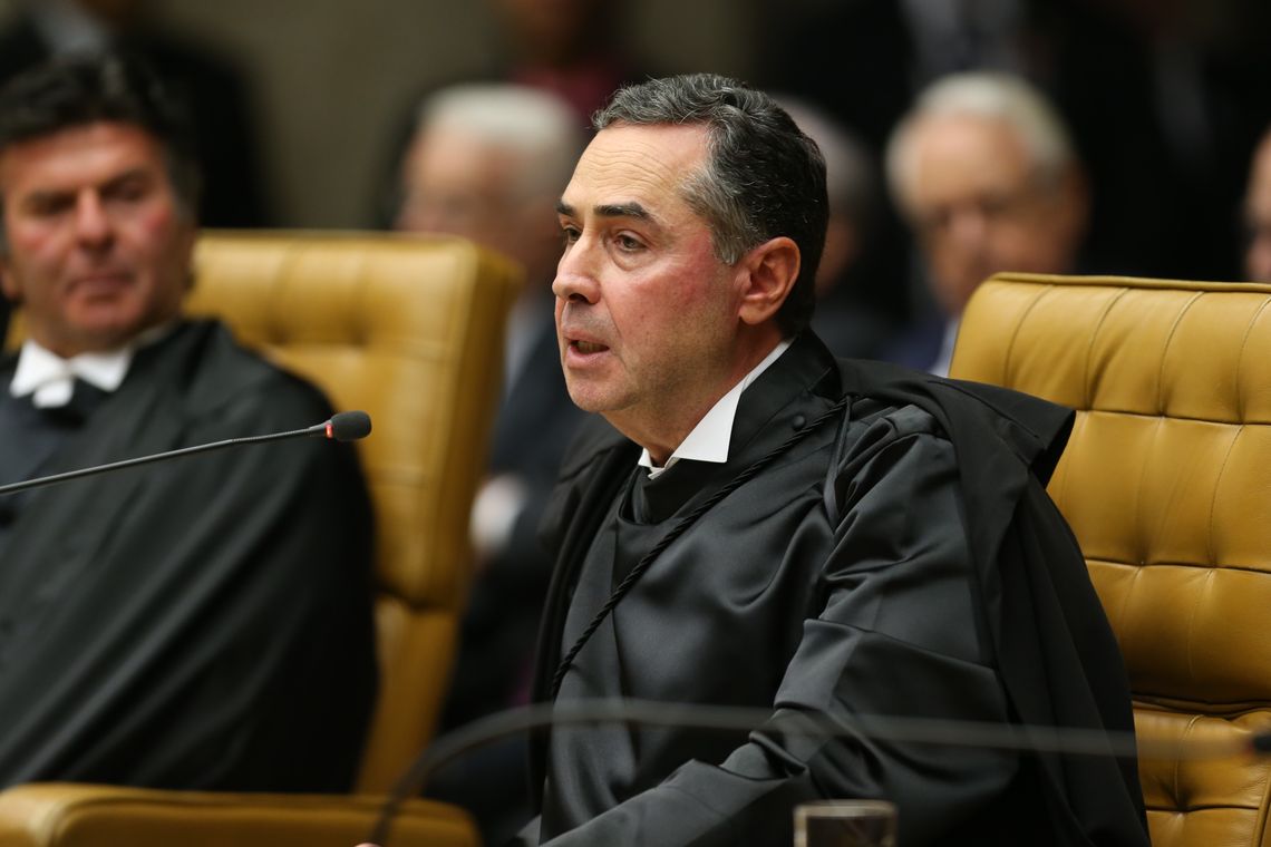 Fabio Rodrigues Pozzebom/Agência Brasil O ministro do STF Roberto Barroso durante solenidade de posse do novo presidente do Supremo Tribunal Federal (STF), ministro Dias Toffoli.