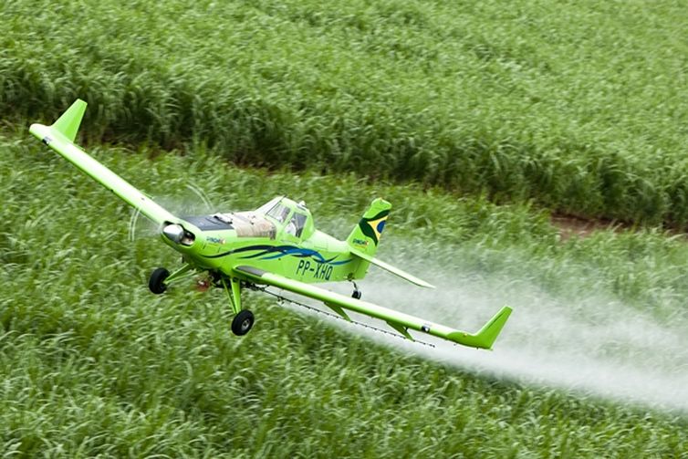 Pulverização aérea