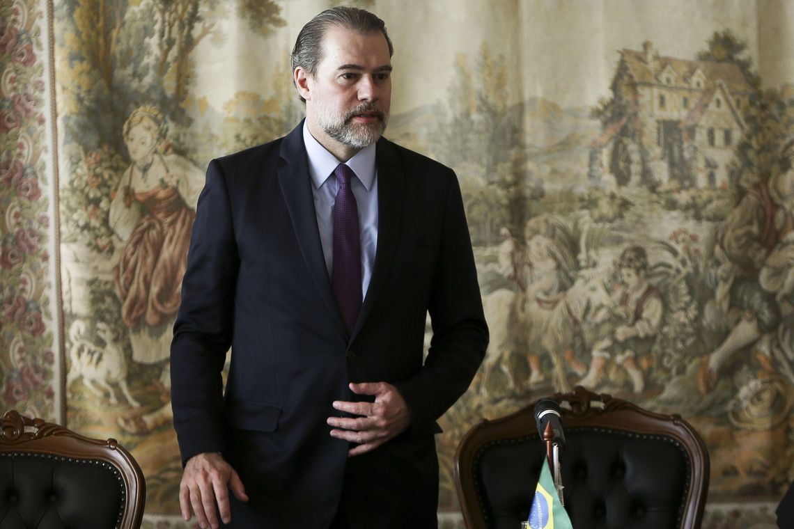 Marcelo Camargo/Agência Brasil O presidente do Supremo Tribunal Federal (STF), Dias Toffoli, se reúne com os presidentes dos Tribunais de Justiça de todo o país.